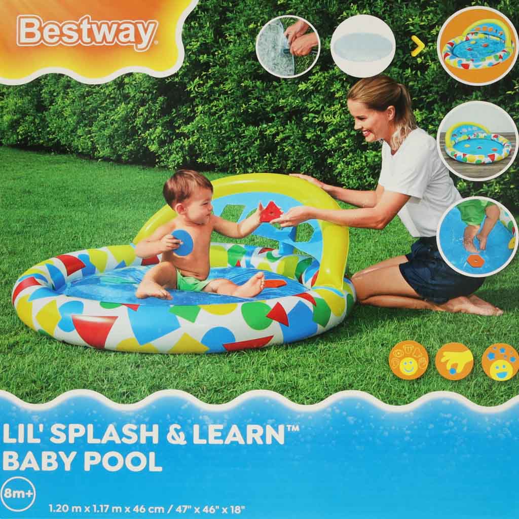 Dmuchany basen dziecięcy BESTWAY 52378 z sorterem kształtów 120 cm 8 m+