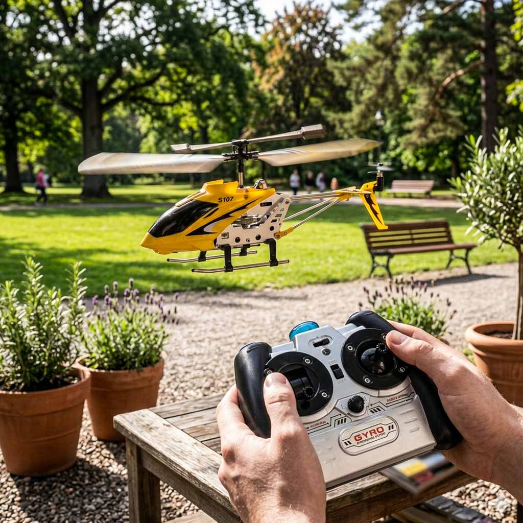 Syma S107G RC Helikopter Zdalnie Sterowany Żółty Metal Series