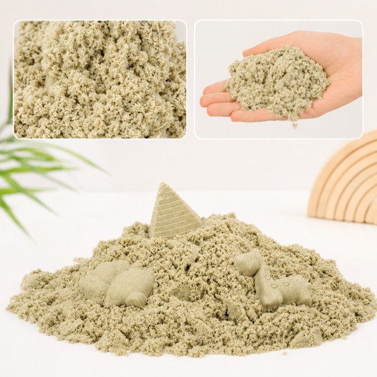Piasek sensoryczny dla dzieci 1 kg naturalny beżowy w woreczku