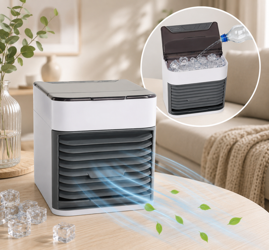 Przenośny klimatyzer wodny 3w1 USB z nawilżaniem i LED
