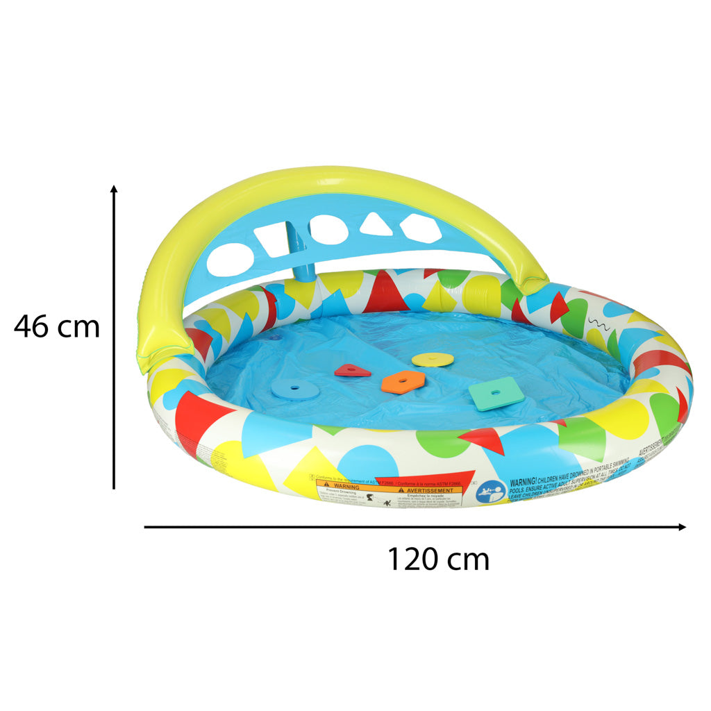 Dmuchany basen dziecięcy BESTWAY 52378 z sorterem kształtów 120 cm 8 m+