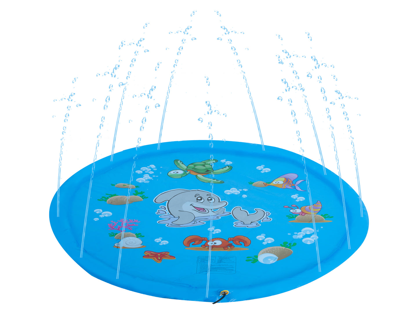 Mata wodna z fontanną dla dzieci 170 cm – brodzik morski