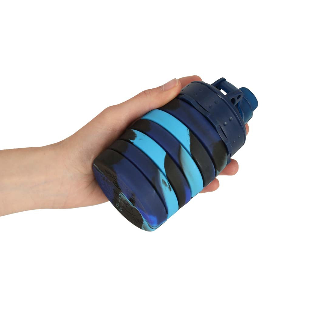Butelka na wodę bidon, silikonowa składana z uchwytem, BPA FREE 500ml
