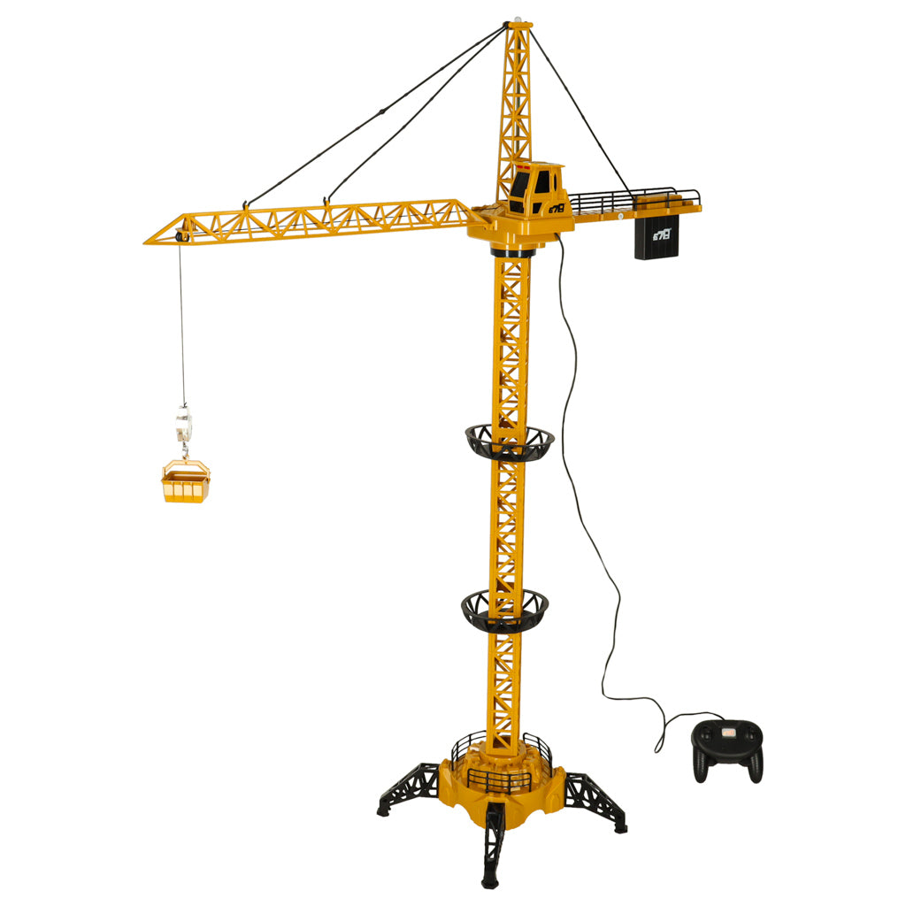 Zdalnie Sterowany Dźwig Budowlany RC z Hakiem 4CH 128 cm