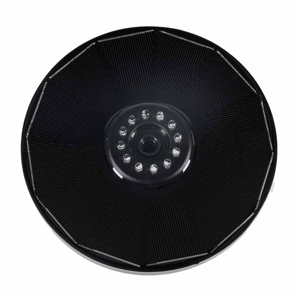Fontanna solarna LUARO LED RGB do oczka wodnego, pływająca 16,5 cm, 8 dysz