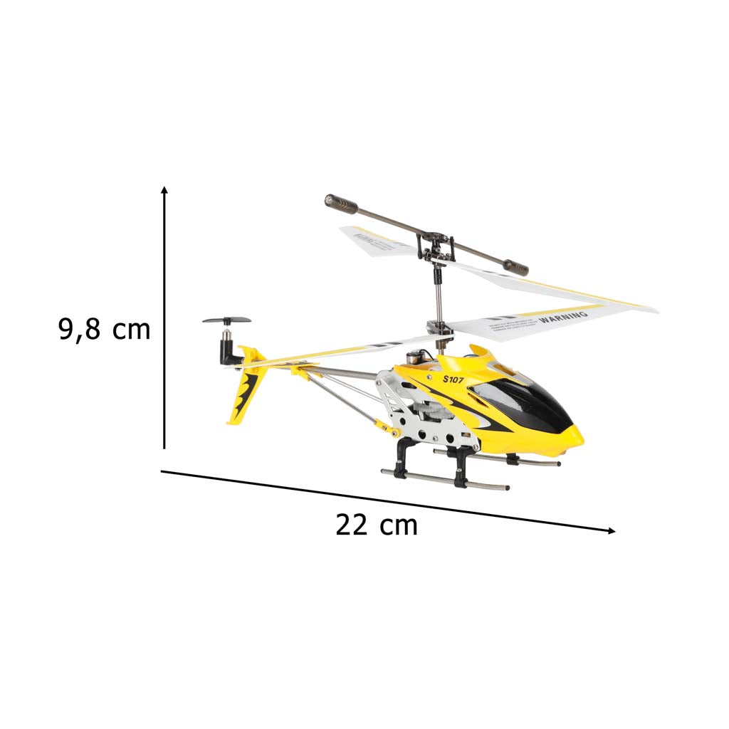 Syma S107G RC Helikopter Zdalnie Sterowany Żółty Metal Series