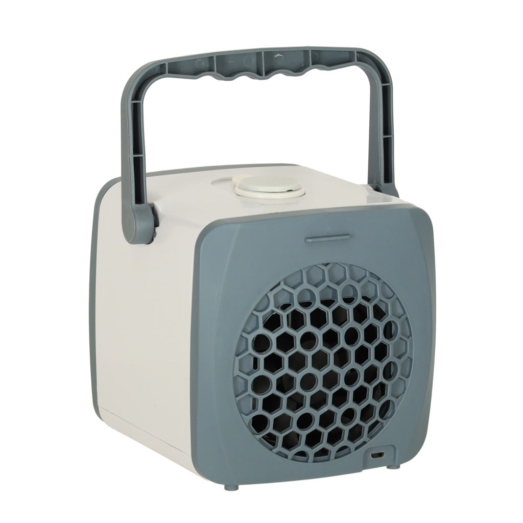 Mini klimatyzator biurkowy USB 300 ml z nawilżaczem i 3 trybami nawiewu, biały