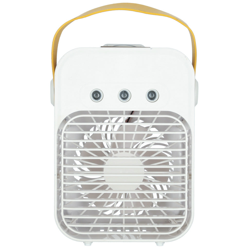 Przenośny klimatyzator biurkowy 3w1 na wodę USB LED, biały
