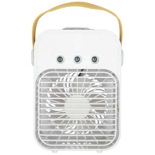 Przenośny klimatyzator biurkowy 3w1 na wodę USB LED, biały
