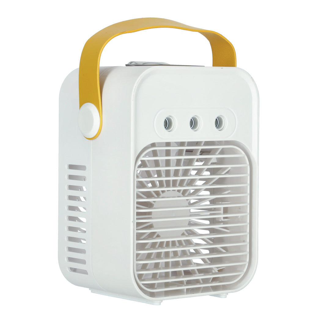 Przenośny klimatyzator biurkowy 3w1 na wodę USB LED, biały
