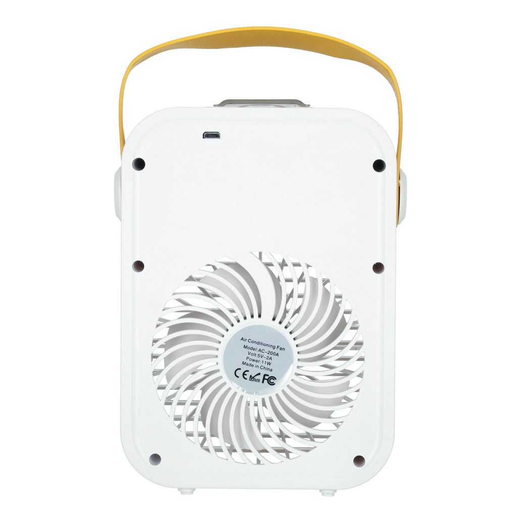 Przenośny klimatyzator biurkowy 3w1 na wodę USB LED, biały