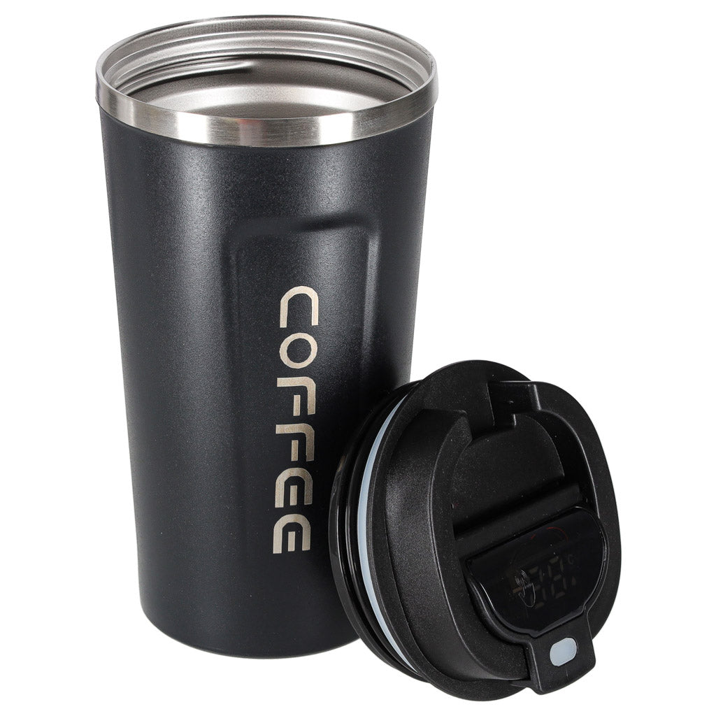 Smart kubek podróżny z wyświetlaczem LED czarny 500ml