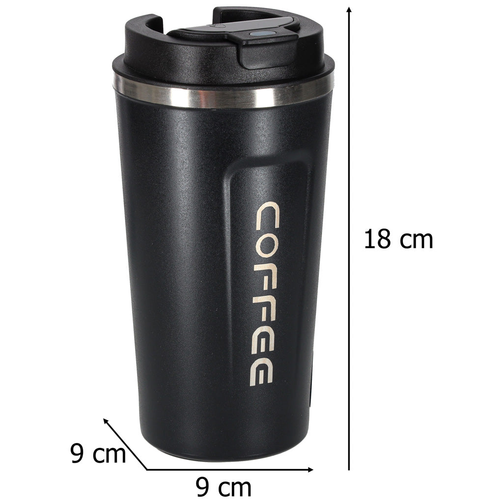 Smart kubek podróżny z wyświetlaczem LED czarny 500ml