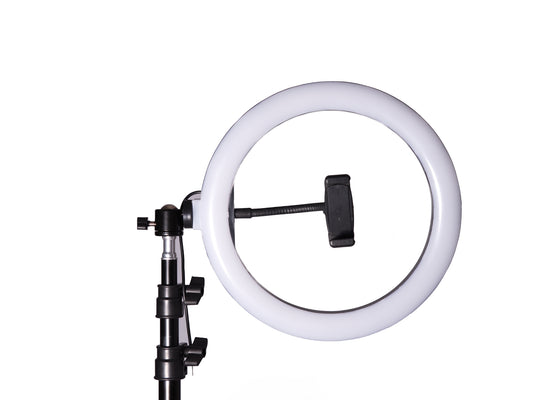 Lampa pierścieniowa LED 60W z uchwytem na telefon i statywem 220 cm