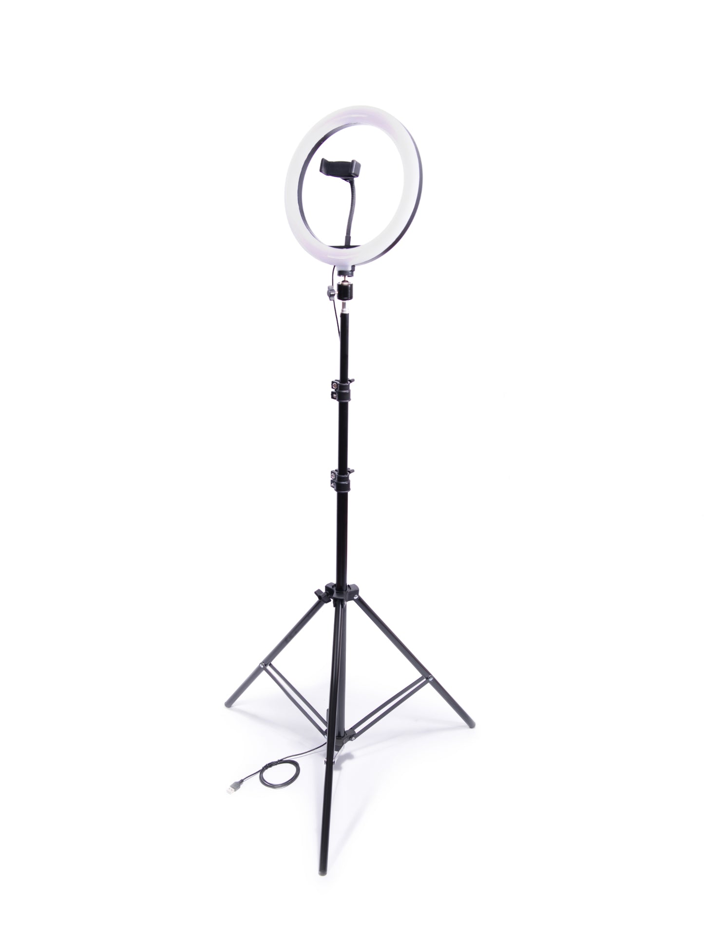 Lampa pierścieniowa LED 60W z uchwytem na telefon i statywem 220 cm