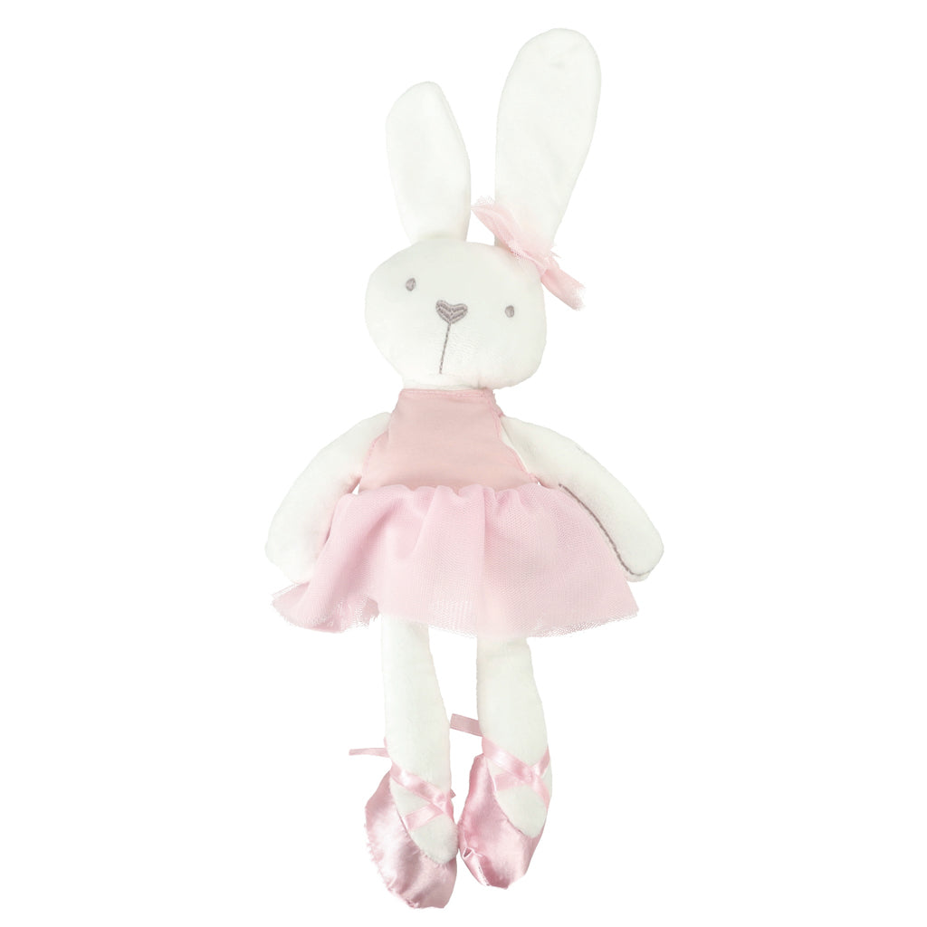 Maskotka pluszowa pluszak przytulanka królik zajączek w różowej sukience 42 cm