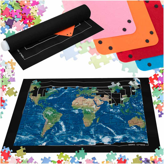 Mata filcowa do puzzli 1500-3000 elementów z akcesoriami 140 x 100 cm