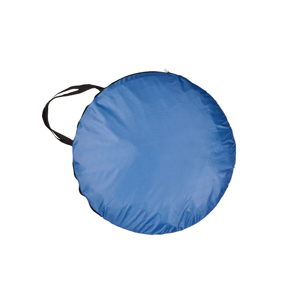 Namiot plażowy automatyczny XL 146 x 146 cm niebieski z pokrowcem i śledziami