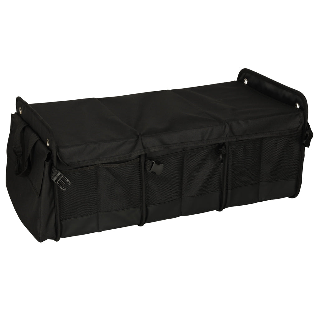 Organizer do bagażnika samochodowego z torbą termiczną XXL 100 l 3-komorowy, składany, wodoodporny, 75x37x32 cm