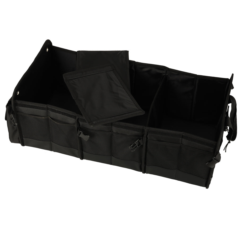 Organizer do bagażnika samochodowego z torbą termiczną XXL 100 l 3-komorowy, składany, wodoodporny, 75x37x32 cm