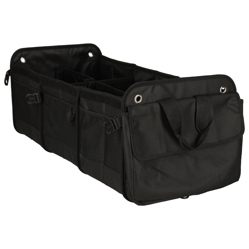 Organizer do bagażnika samochodowego z torbą termiczną XXL 100 l 3-komorowy, składany, wodoodporny, 75x37x32 cm