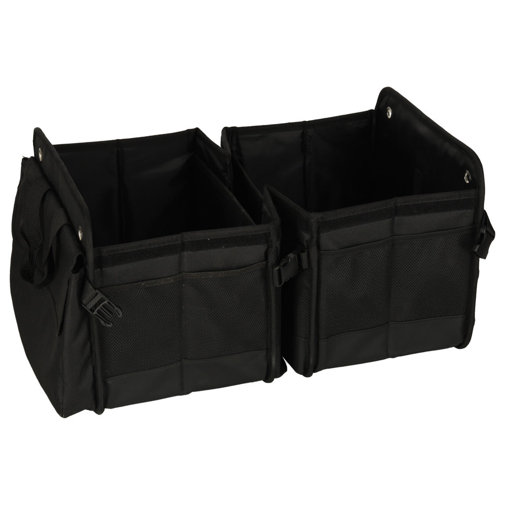 Organizer do bagażnika samochodowego z torbą termiczną XXL 100 l 3-komorowy, składany, wodoodporny, 75x37x32 cm