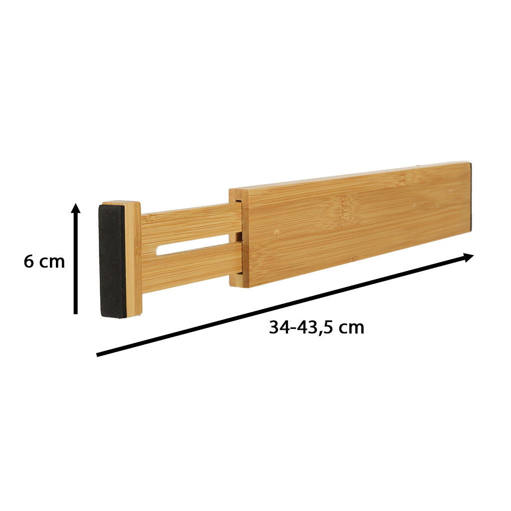 Organizer do szuflady bambusowy separator regulowany na sztućce, narzedzia - 43 cm 1 sztuka