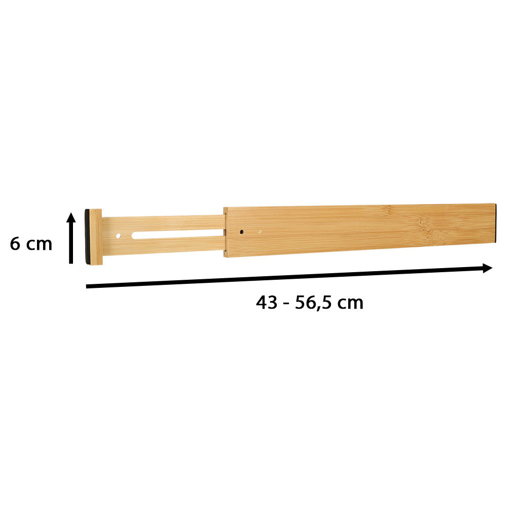Organizer do szuflady bambusowy separator regulowany na sztućce, narzedzia - 56 cm 1sztuka