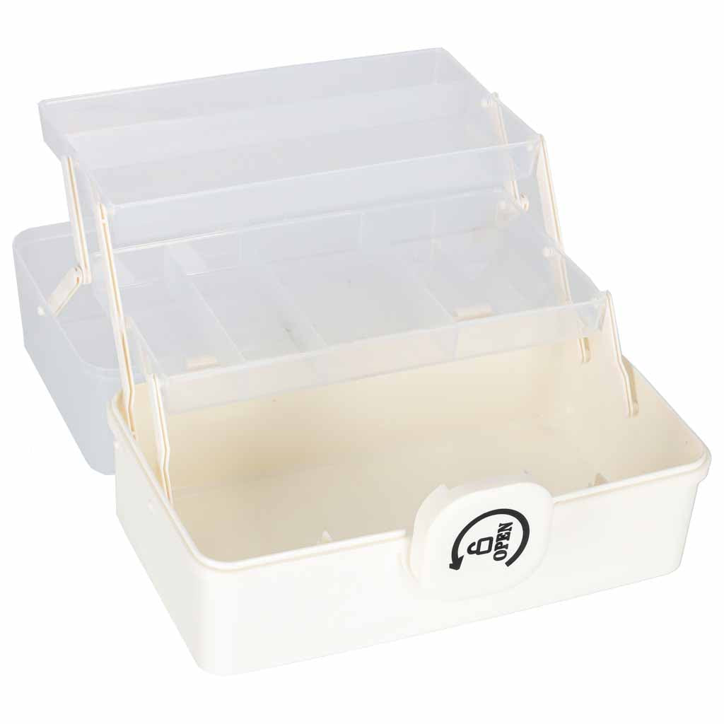 Organizer na leki pojemnik pudełko kasetka apteczka duży XL na zamek skrzynka 29x19x15,5 cm