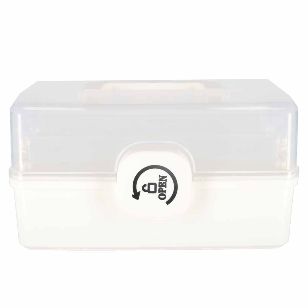 Organizer na leki pojemnik pudełko kasetka apteczka duży XL na zamek skrzynka 29x19x15,5 cm