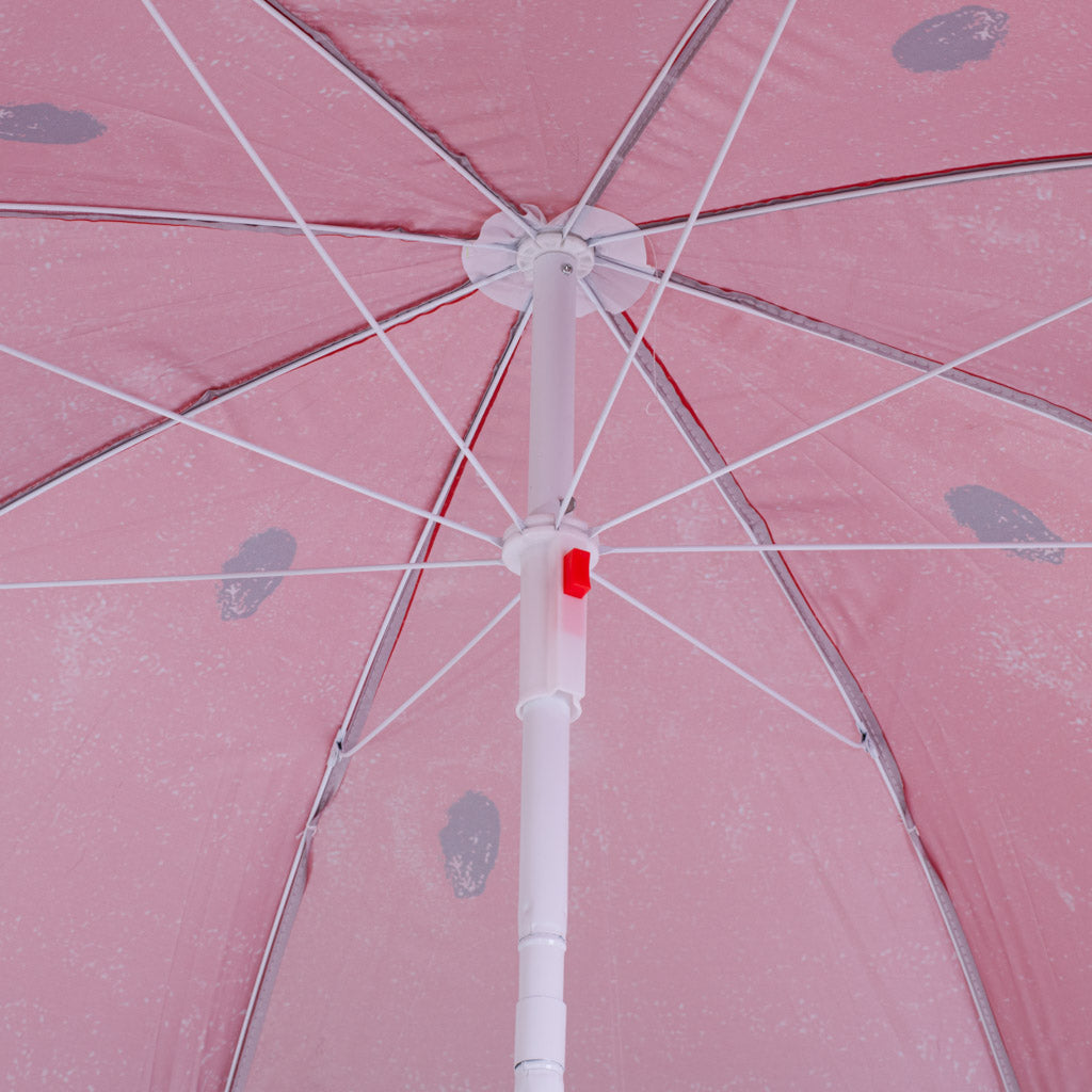 Parasol ogrodowy plażowy 150 cm regulowany łamany arbuz UV