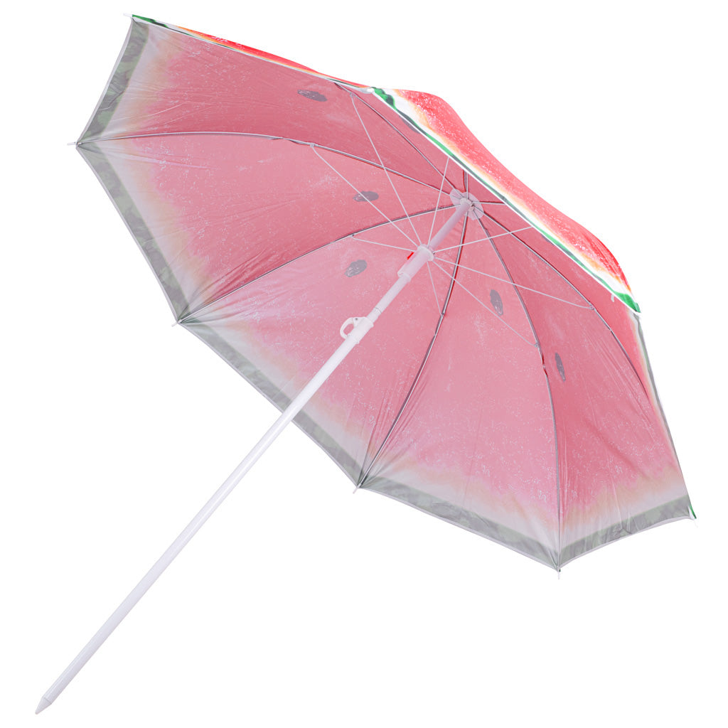 Parasol ogrodowy plażowy 150 cm regulowany łamany arbuz UV