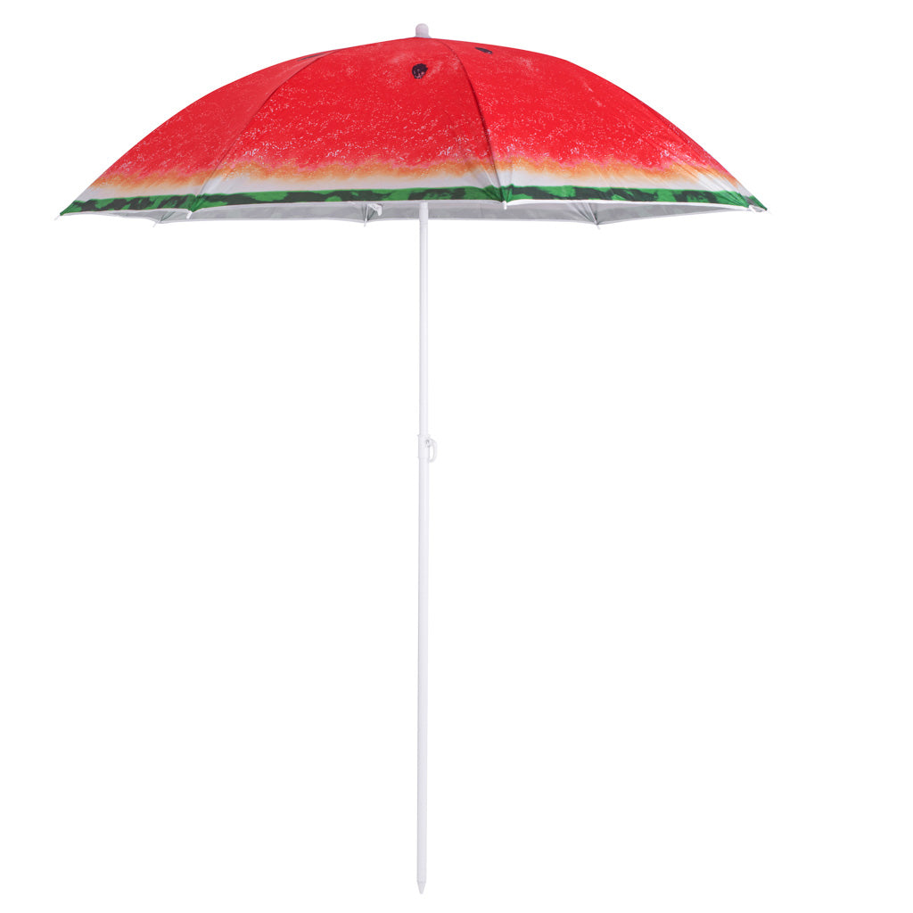 Parasol ogrodowy plażowy 150 cm regulowany łamany arbuz UV