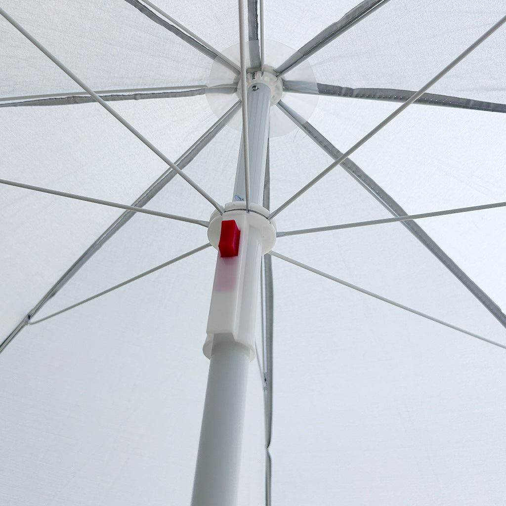 Parasol ogrodowy plażowy regulowany łamany składany UV 150cm szary