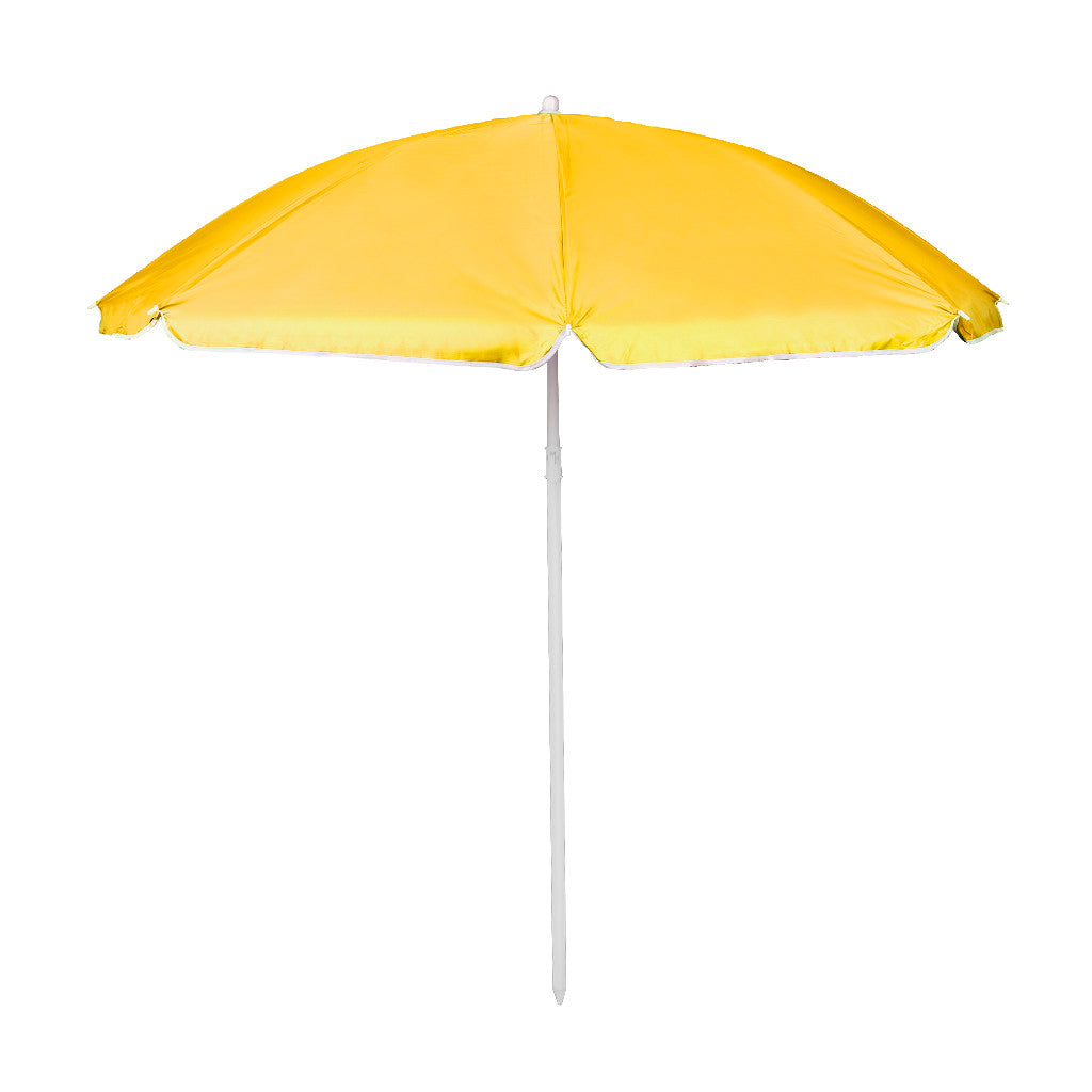 Parasol ogrodowy plażowy regulowany łamany składany UV 150cm żółty