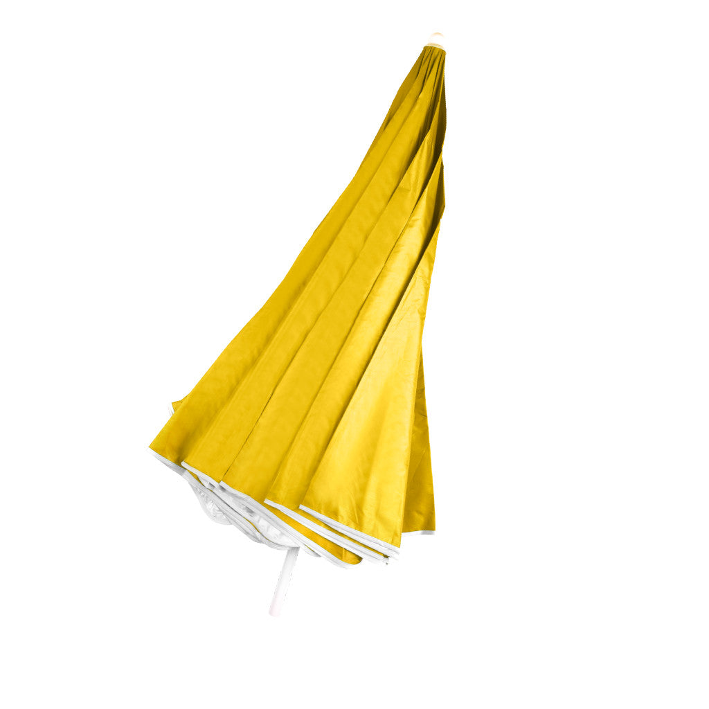 Parasol ogrodowy plażowy regulowany łamany składany UV 150cm żółty