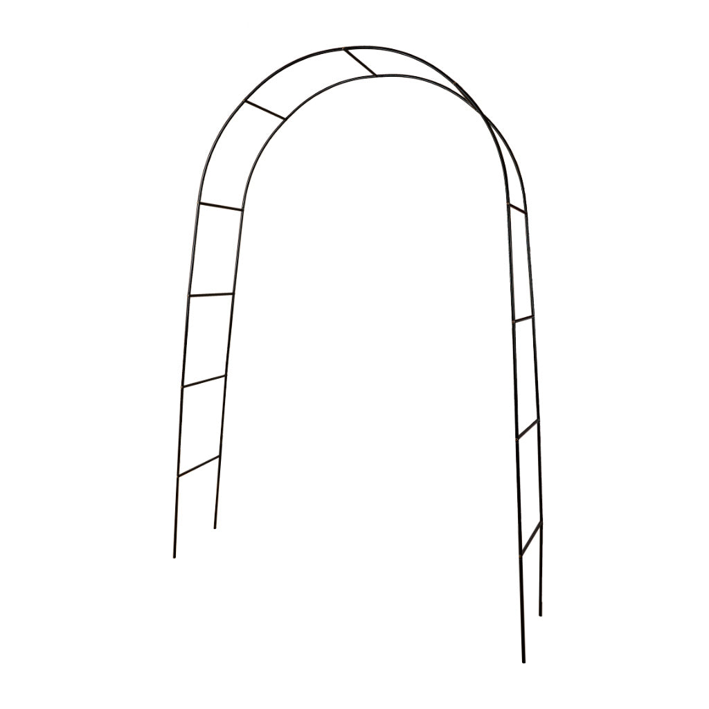 Pergola ogrodowa metalowa łuk LUARO 240 x 140 cm czarna