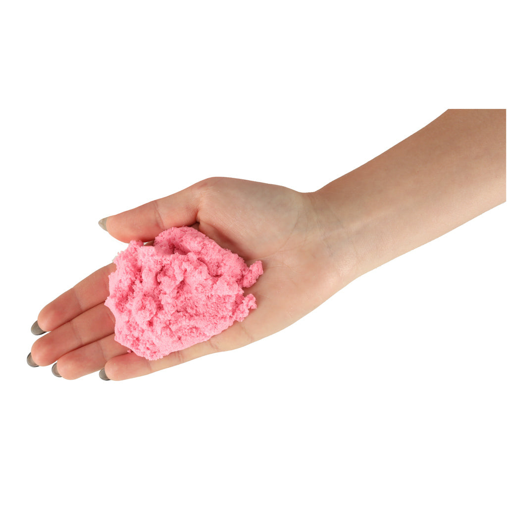 Piasek sensoryczny dla dzieci różowy 1 kg w woreczku