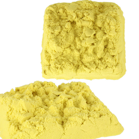 Piasek sensoryczny dla dzieci 1 kg żółty, w woreczku