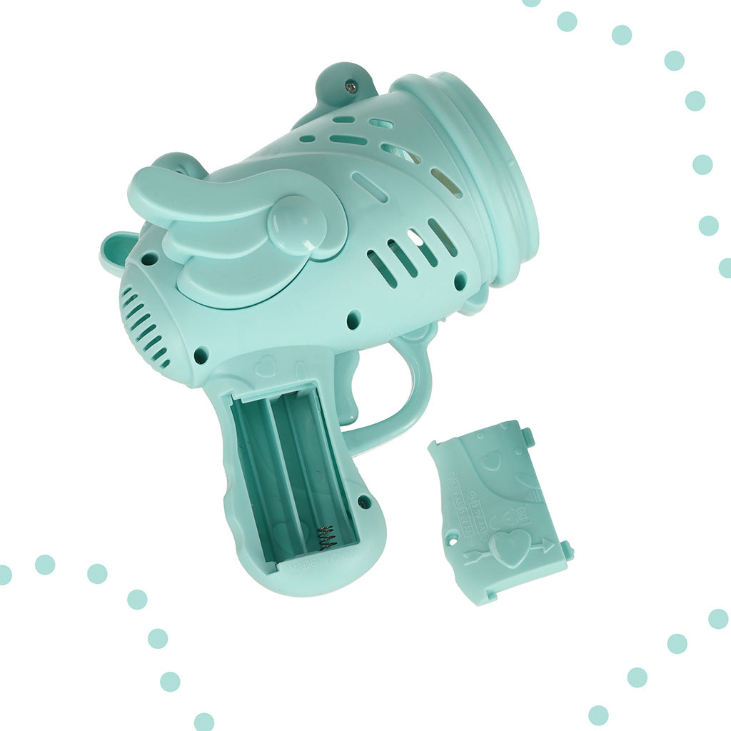 Pistolet do baniek mydlanych ze skrzydłami niebieski