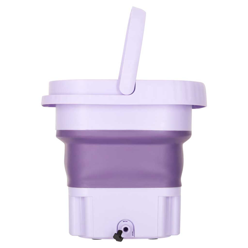 Pralka automatyczna turystyczna mini, przenośna, składana, 8l fioletowa