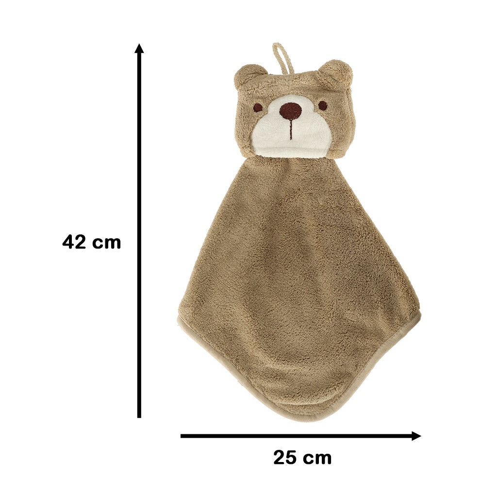 Ręcznik dziecięcy do rąk z misiem 42x25 cm brązowy