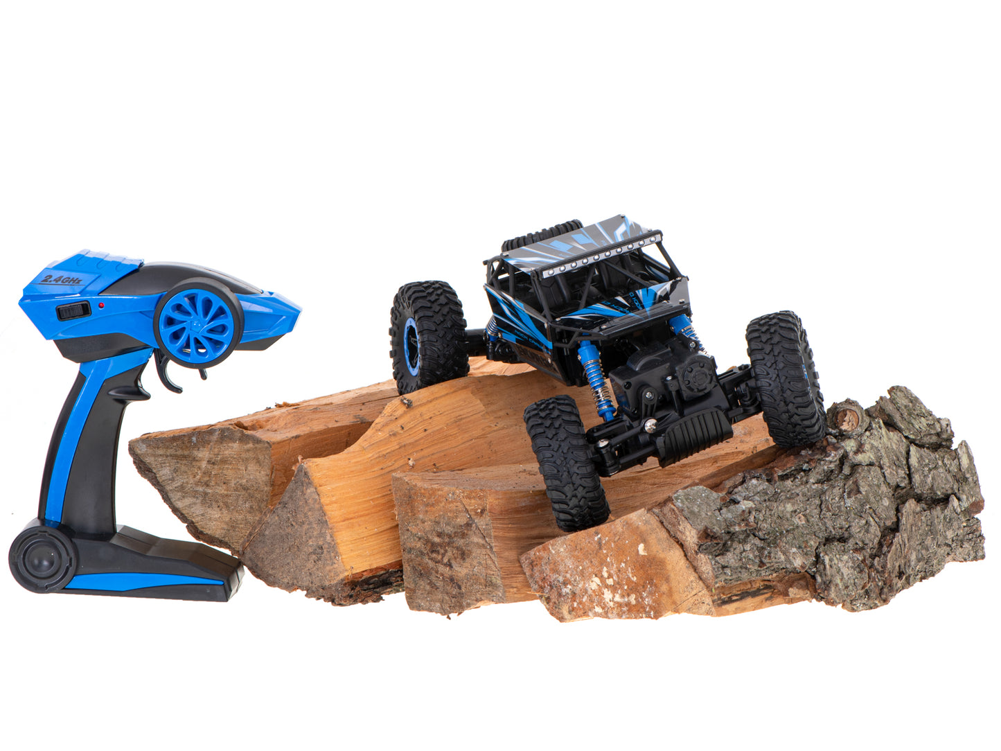 Samochód RC Rock Crawler 1:18 4WD 2,4GHz niebieski
