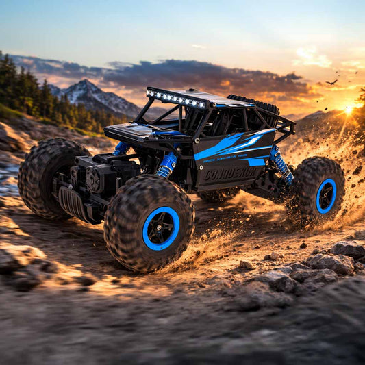 Samochód RC Rock Crawler 1:18 4WD 2,4GHz niebieski