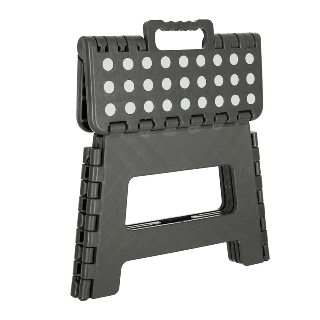 Stołek taboret składany antypoślizgowy 22 cm ciemny szary