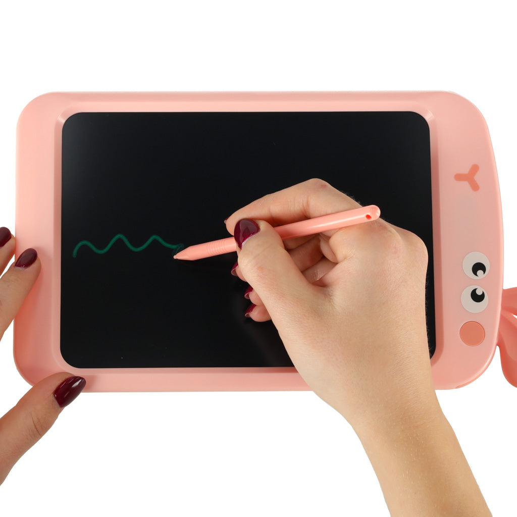 Tablet graficzny LCD 8,5" dla dzieci królik różowy z rysikiem