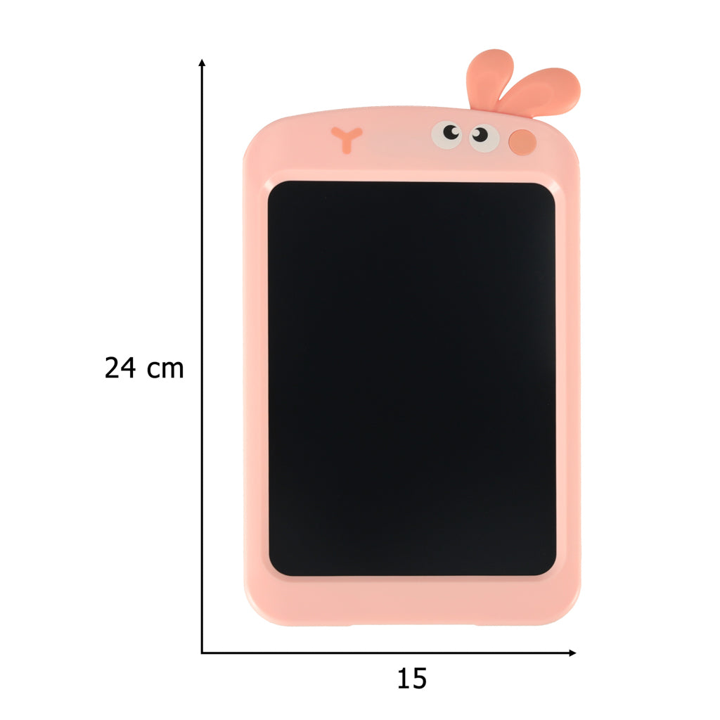 Tablet graficzny LCD 8,5" dla dzieci królik różowy z rysikiem