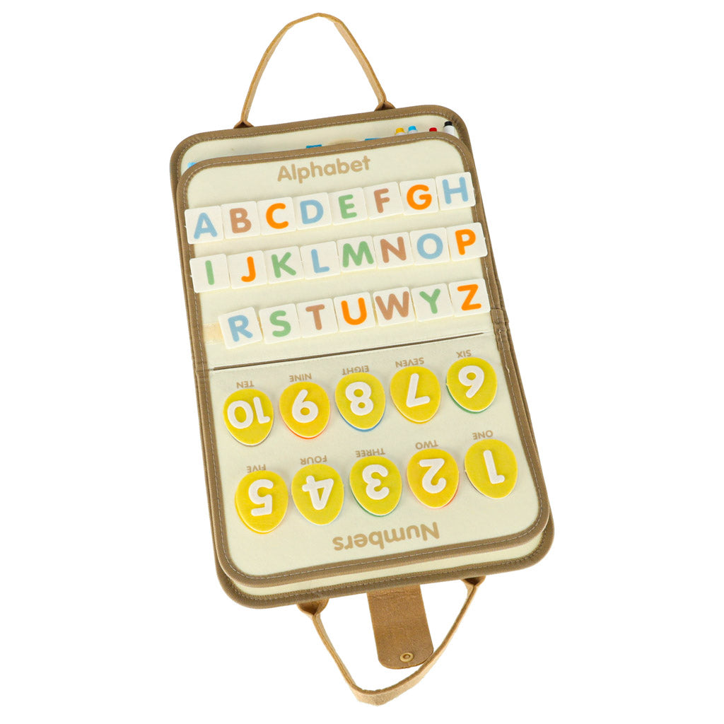 Tablica manipulacyjna sensoryczna montessori walizka dinozaury