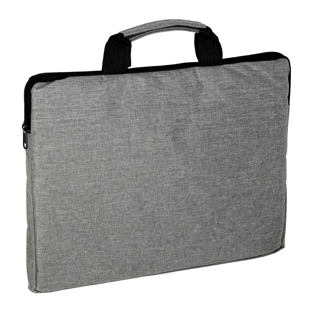 Torba biznesowa na laptopa 15,6" szara, unisex, na ramię i do ręki