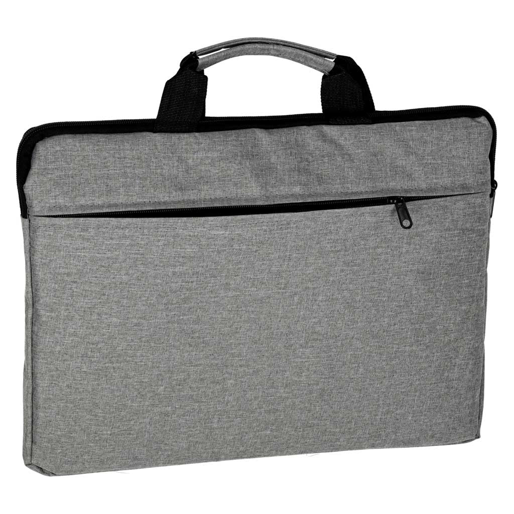Torba biznesowa na laptopa 15,6" szara, unisex, na ramię i do ręki